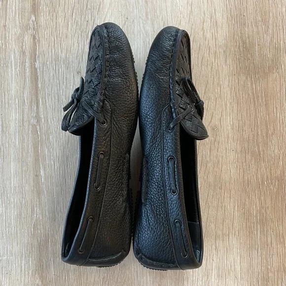 Bottega Veneta Intrecciato Black Leather Loafers - 38 - Picture 7 of 10